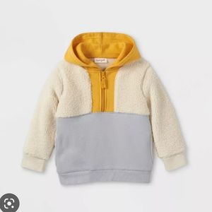 Cat & Jack Colorblock Fleece and Sherpa 1-4 Zip Size Toddler Boys 3T
